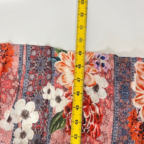 NWOT Johnny Was Scarlet Floral Georgette Midi Dress Size M - Picture 14 of 15